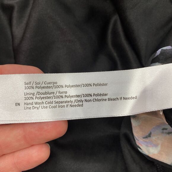 Band of Gypsies Maxi Dress Women Small Black Floral Sheer Cottagecore Moissanite - Picture 13 of 15